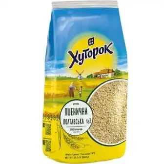 Крупа пшенична Хуторок Полтавська №3 800г