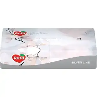 Серветки Ruta Silver line 2-х шарові в плівці 150 шт