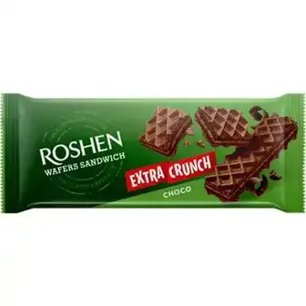 Вафлі Roshen Wafers з начинкою шоколад 142 г