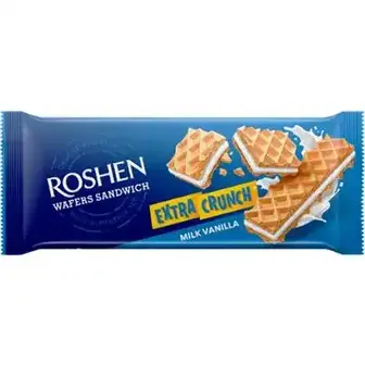 Вафлі Roshen Wafers Milk Vanilla 142 г