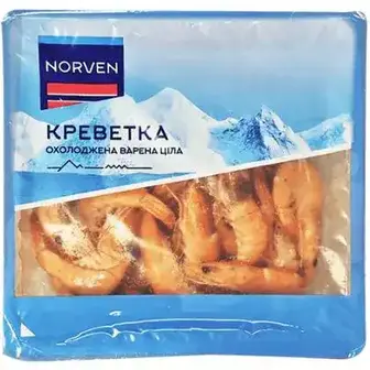 Креветки Norven Vannamei Еквадор варена ціла 400 г