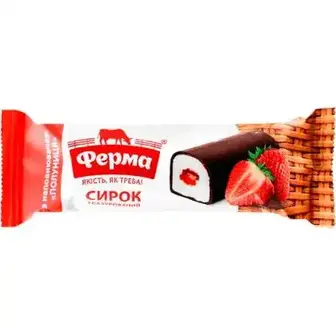 Сирок Ферма Полуниця глазурований 23% 36 г
