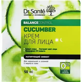 Крем для обличчя Dr.Sante Cucumber Balance Control матуючий  50 мл