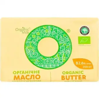 Масло Organic Milk солодковершкове екстра 82.6% 200г