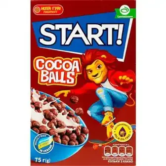 Сухий сніданок Start кульки з какао 75 г