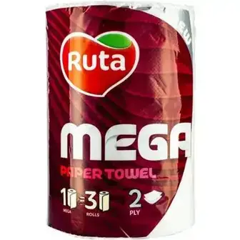 Рушник паперовий Ruta Mega 2-х шаровий 1 шт