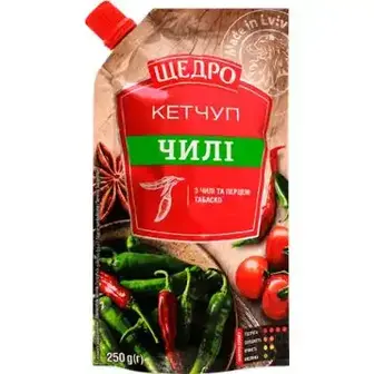 Кетчуп Щедро Чилі 250 г