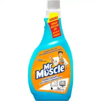 Засіб для миття скла та інших поверхонь Mr. Muscle Професіонал зі спиртом запаска 500 мл