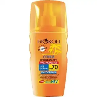 Спрей Біокон проти засмаги SPF-70 160 мл