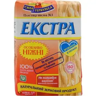 Пластівці вівсяні Сила Геркулеса №3 екстра 500 г