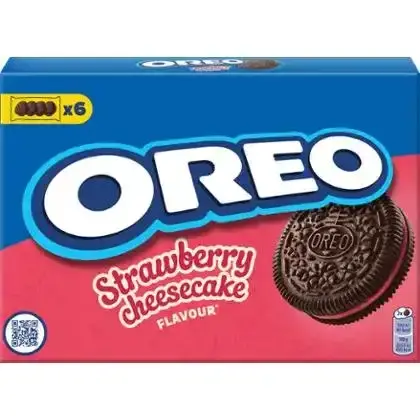 Печиво Oreo з какао та начинкою зі смаком полуничного чізкейку 228 г