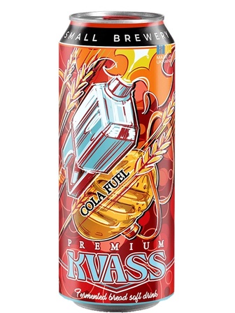 Квас хлібний Кола Філ / Cola Fuel, Volynski Browar, з/б, 0.5л