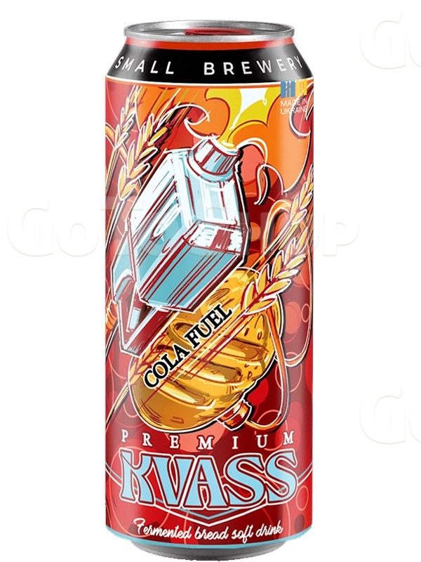 Квас хлібний Кола Філ / Cola Fuel, Volynski Browar, з/б, 0.5л