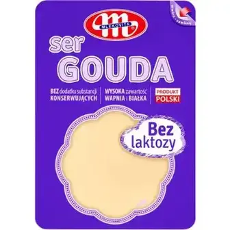 Сир Mlekovita Gouda без лактози нарізка 45% 150 г