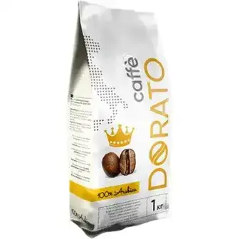 Кава Caffe Dorato 100% Arabica зернова 1 кг