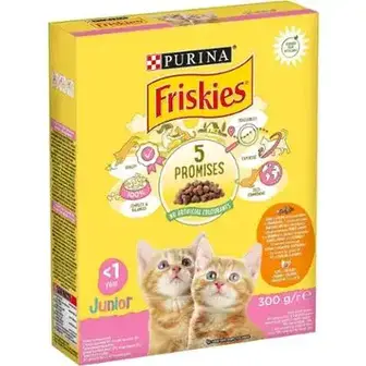 Сухий корм Friskies Junior для кошенят з куркою, індичкою та овочами 300 г