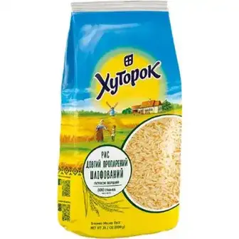 Рис Хуторок пропарений 800 г