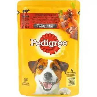 Корм для собак Pedigree волога з яловичини та ягням 100 г