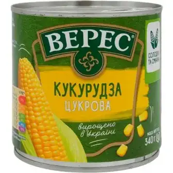 Кукурудза Верес цукрова консервована 340 г