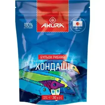 Приправа Akura рибний бульйон хондаші 30 г