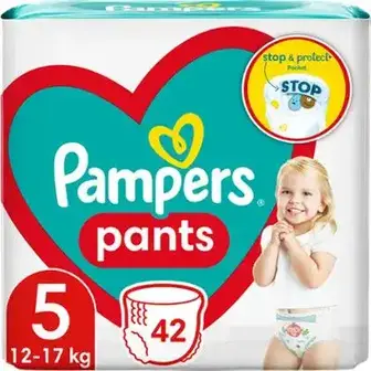 Підгузники-трусики Pampers 5 Junior 12-17 кг 42 шт