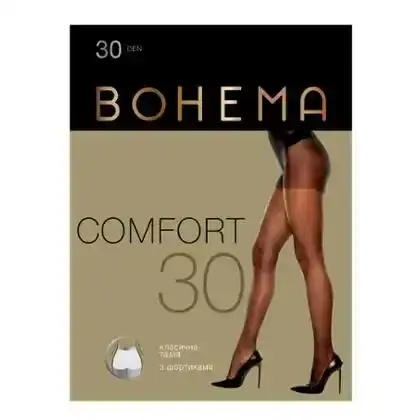 Колготи жіночі BOHEMA Comfort 30 den р.2 чорний