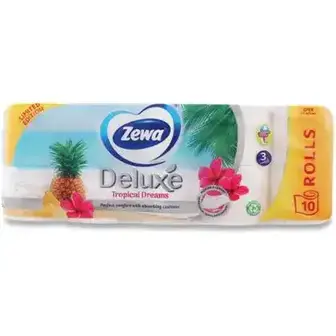 Папір туалетний Zewa Deluxe Tropical Dreams 10 шт