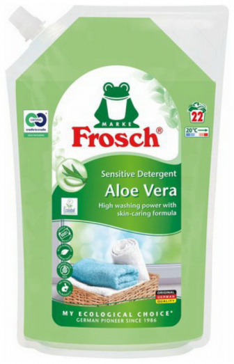 Рідкий пральний засіб Frosch Sensetive Алое Вера 1500 мл