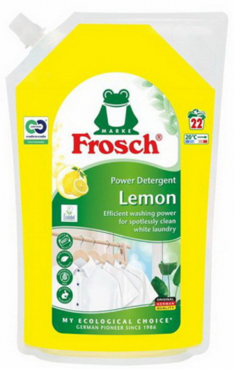 Рідкий пральний засіб Frosch Лимон 1500 мл