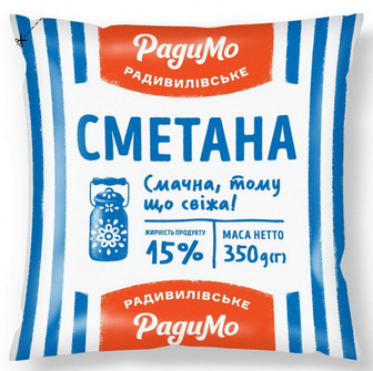 Сметана РадиМо 15% 350г