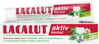 Зубна паста Lacalut Aktiv Herbal, 75 мл