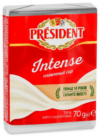 Сир President Intense плавлений 38% 70г