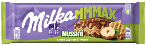 Шоколад Milka Nussini молочний з начинкою 270г