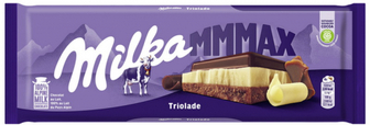 Шоколад Milka Triolade тришаровий 280г