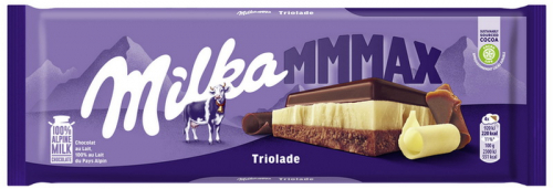 Шоколад Milka Triolade тришаровий 280г