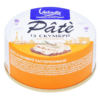 Паштет Veladis Pate из скумбрии, 100 г