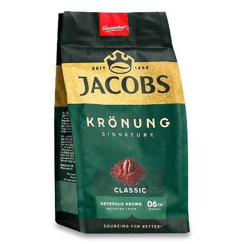 Кава мелена Jacobs Kronung Classic натуральна смажена 70г