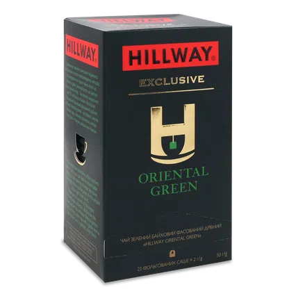 Чай зелений Hillway Exclusive Oriental Green байховий, 25*2г