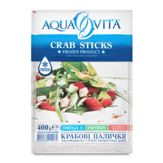 Палички крабові Aqua Vita заморожені, 400г (400г)