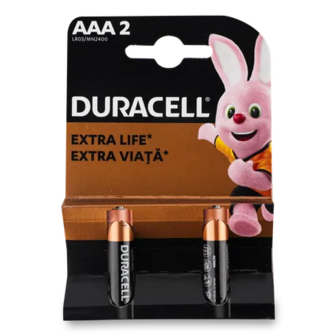 Батарейки Duracell AAA LR03 MN2400, 2шт