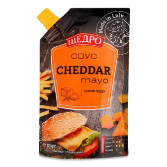 Соус Щедро Cheddar mayo, 180г