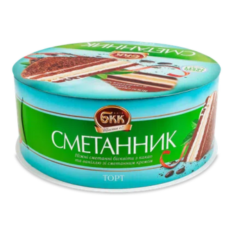 Торт БКК Сметанник, 450г