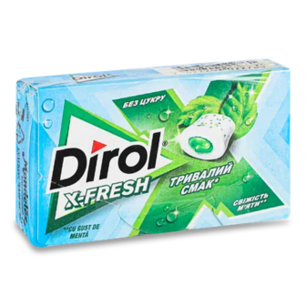 Гумка жувальна Dirol X-Fresh Свіжість м'яти без цукру, 19,5г