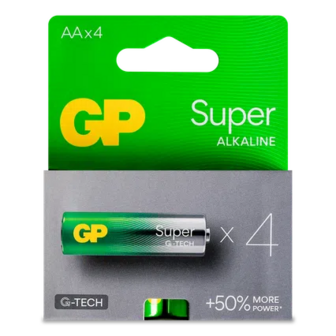 Батарейки GP Super Alkaline G-Tech AA LR6, 4шт