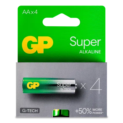 Батарейки GP Super Alkaline G-Tech AA LR6, 4шт