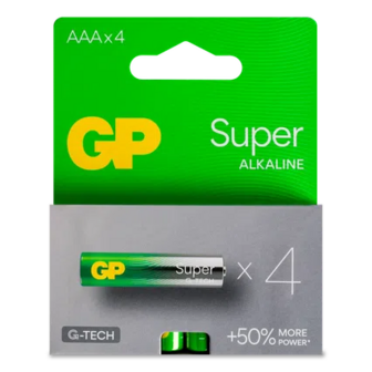 Батарейки GP Super Alkaline G-Tech AAА LR03, 4шт