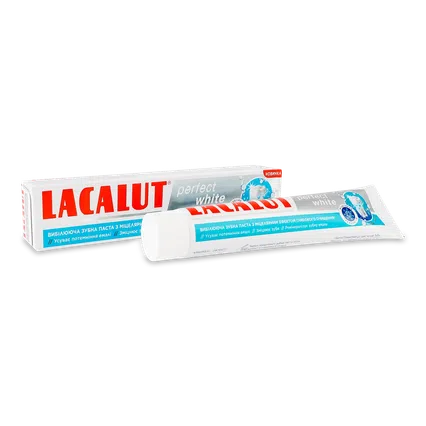 Паста зубна Lacalut Perfect white, 75мл