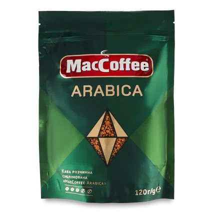 Кава розчинна MacCoffee Arabica натуральна сублімована, 120г