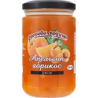 Джем Здорова родина Апельсин-абрикос 350 г