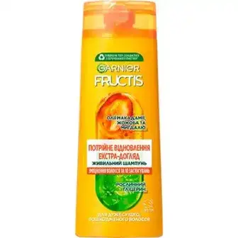 Шампунь Garnier Fructis Потрійне відновлення масло-догляд для сухих і пошкоджених волосся 400 мл